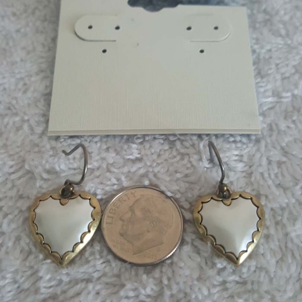 New Lucky Brand Heart Drop Earrings - Picture 5 of 5